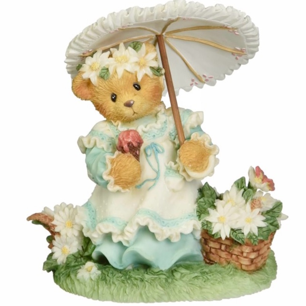 ❤️ KIMBERLY - Cherished Teddies - Summer Teddy Bear Parasol Ice Cream - BOXED 🎁💝